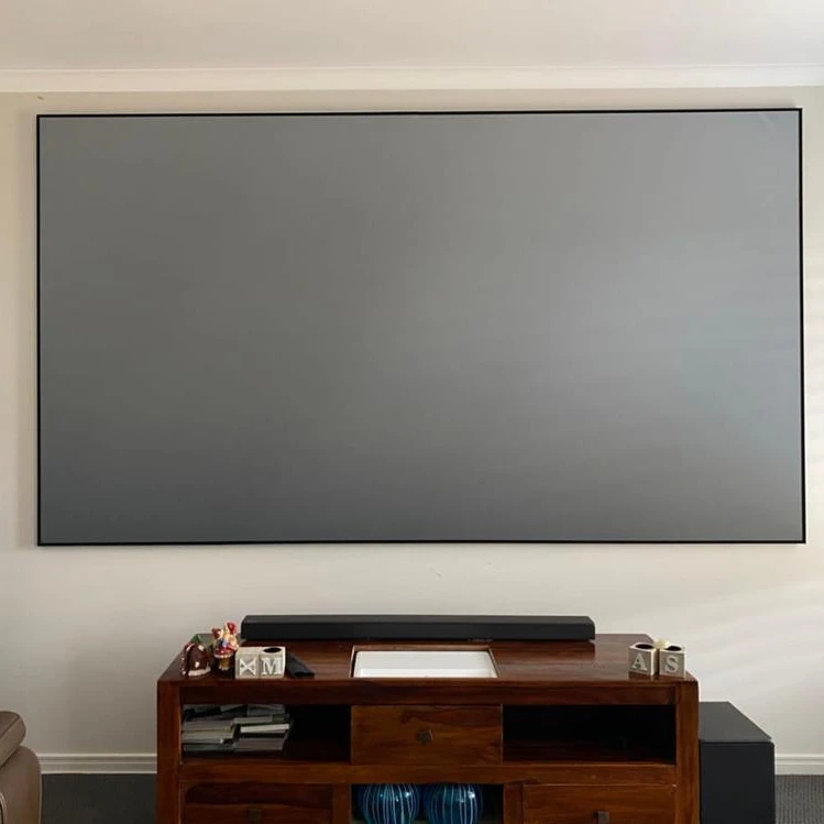 Telon 100 дюймовый Короткий Ультра-бросок 4K alr pet Кристальный лазерный проекционный экран с фиксированной рамкой проекционный экран для дома cicnema