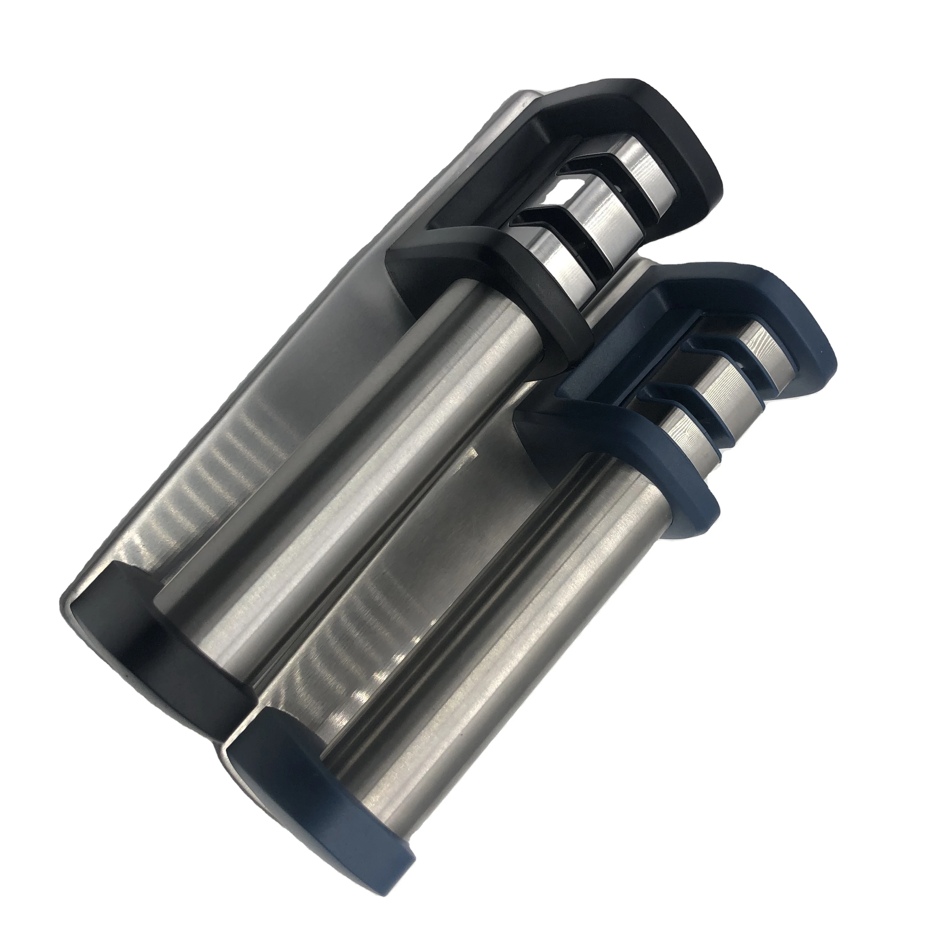
Manufacturer Wholesale Sharpener Ceramic Diamond 2 In 1 Knife Sharpener With Stainless Steel Handle 