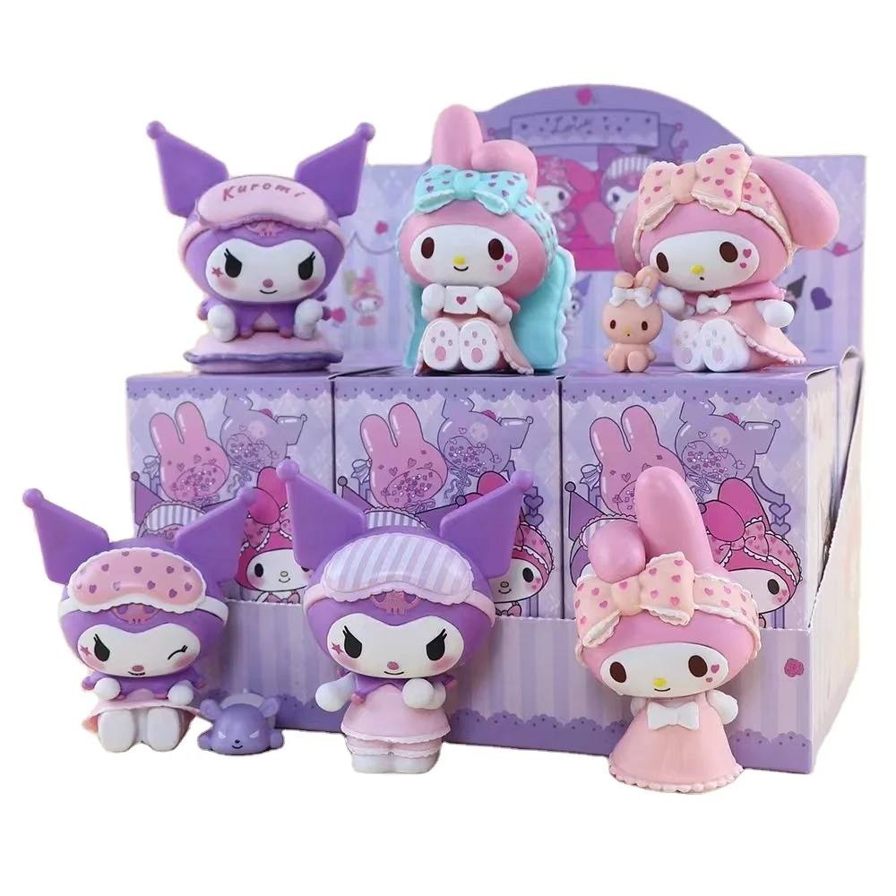 Good Sell Hot Blind Box Sanrios Pvc Model Figure My Melody Cartoon Kuromi Mystery box Cinnamoroll Surprise Gift Figure Toys