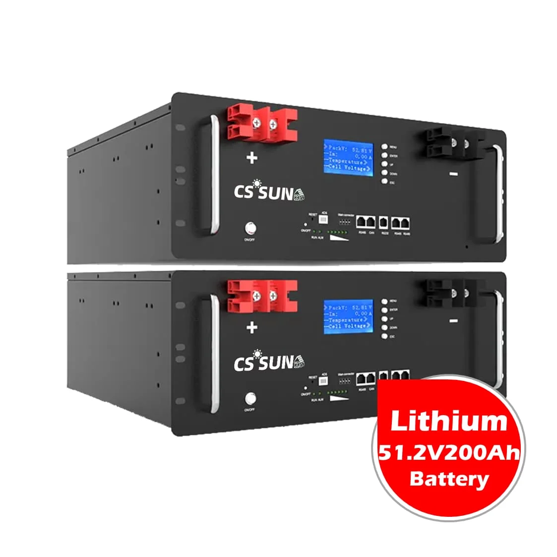 CSPower 51 2 В 200AH LifePO4 литиевая аккумуляторная батарея для солнечной системы Callie LPR48V200H