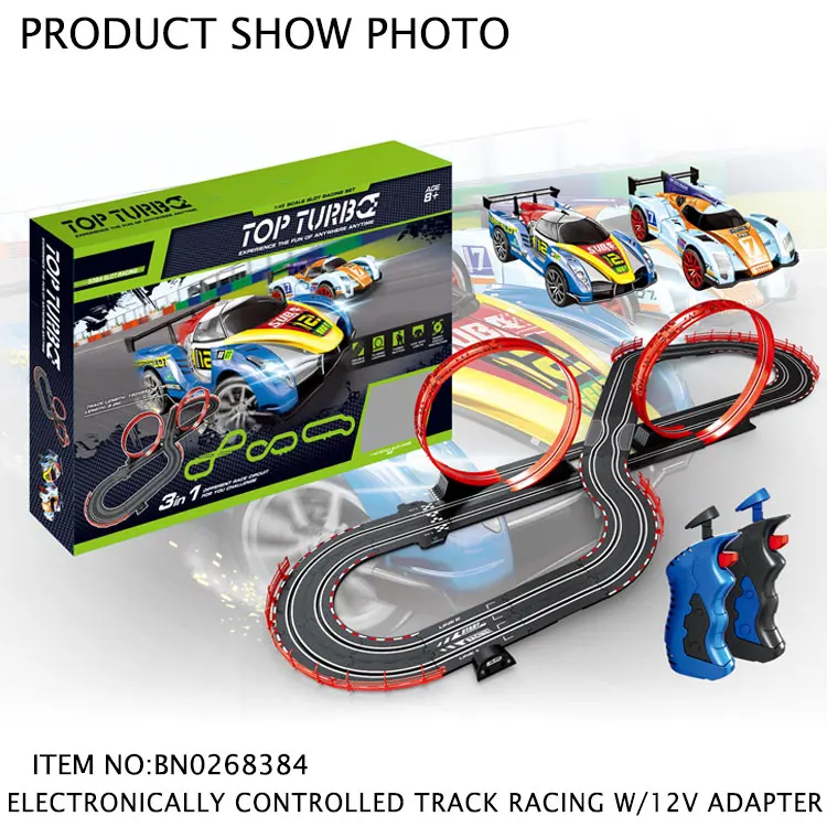 12 В электрические треки гоночный автомобиль с двумя рельсами гоночный игрушечный набор скоростная железная дорога игра для детей