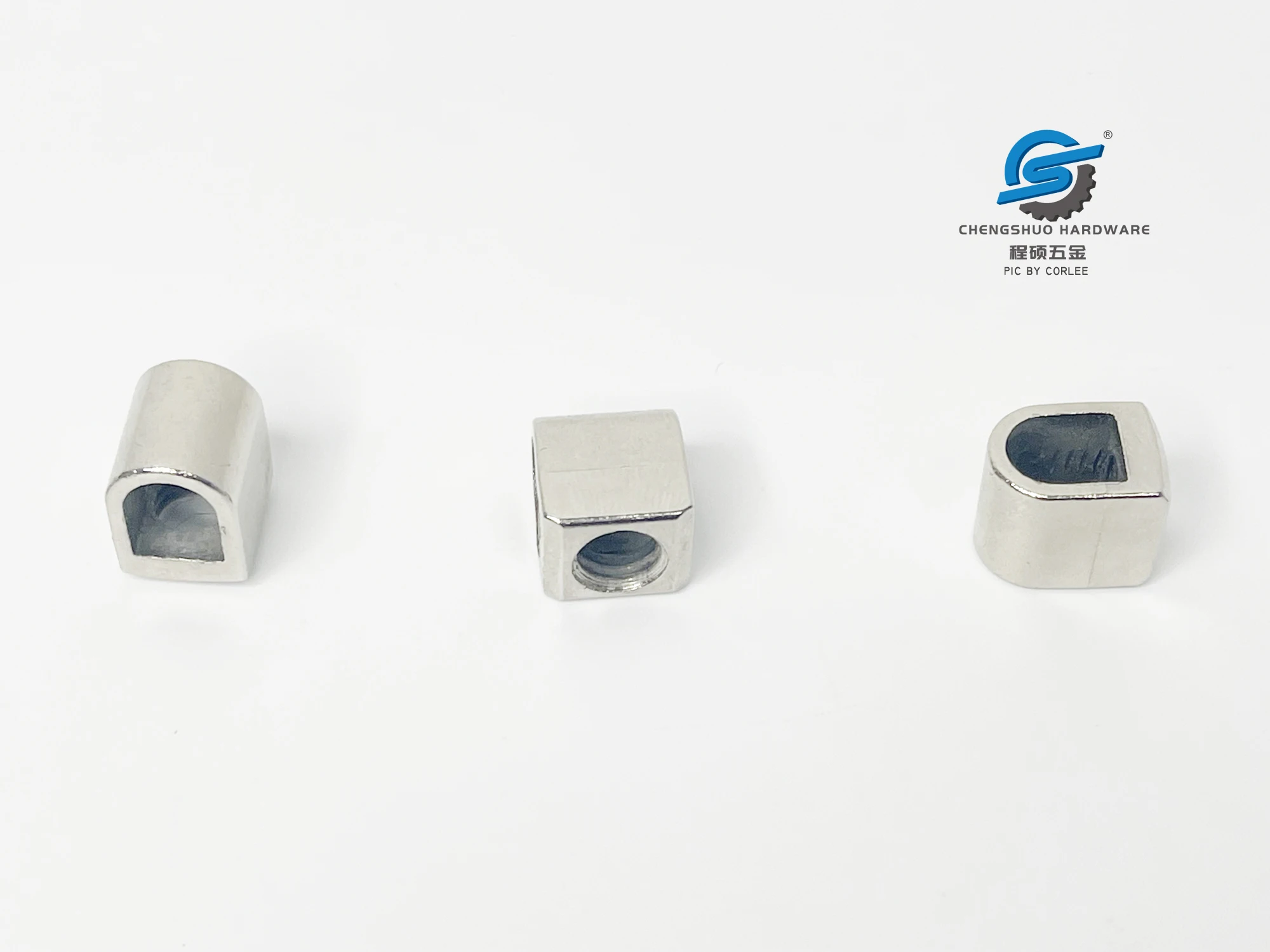Custom M8 Squeeze Core Zinc Alloy Wire Clamp Parts CNC Machining Part Metal Machined Factory Chengshuo Hardware