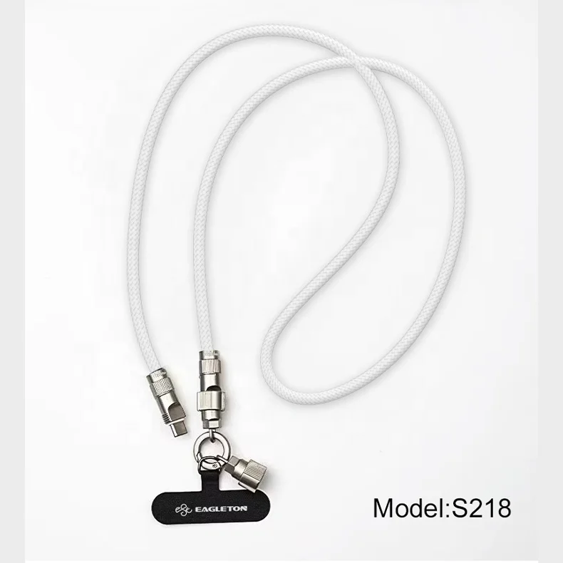 High Quality Usb C To Usb C Cable 60W Charging Data Cable Phone Knitting Lanyard wear strap keychain rope with phone