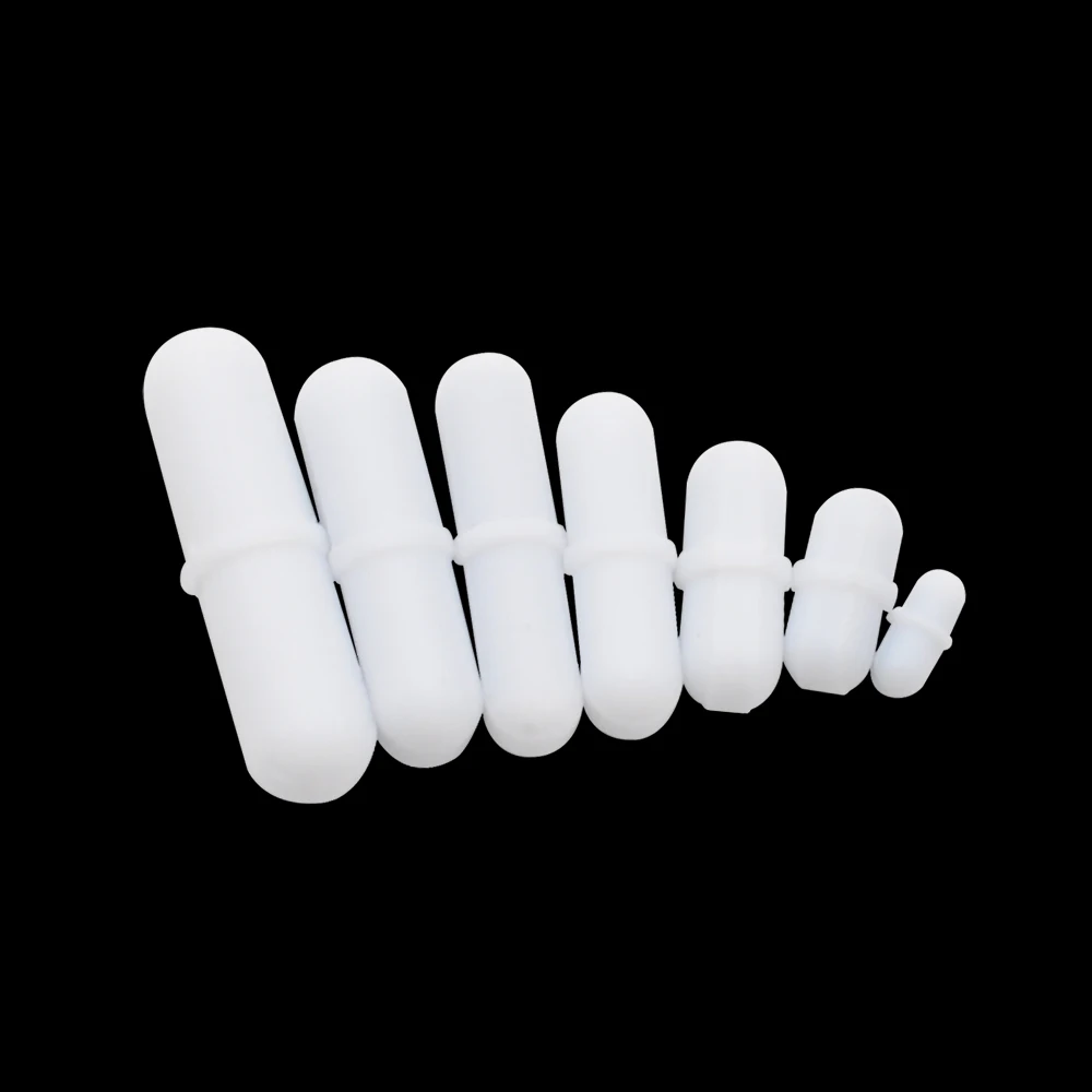INTLLAB  Magnetic Stirrer Mixed Size PTFE Magnetic Stirrer Mixer Stir Bars 7pcs TYPE-B