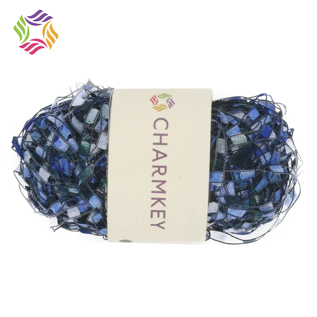 Charmkey Special Ladder Ribbon Yarn 100% Polyester Fancy Diy Craft Crochet Knitting
