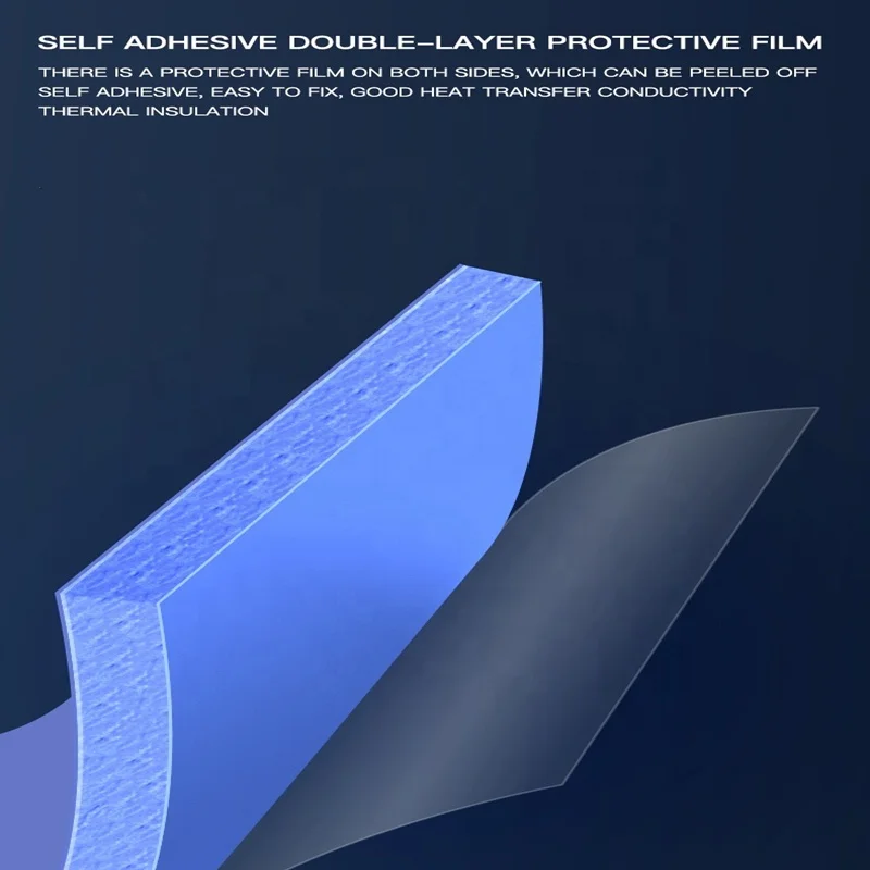 Silicone Heating Sublimation Thermal Pad Conductive Insulation Adhesive Double Tape Pads for Cpu Gpu Heatsink