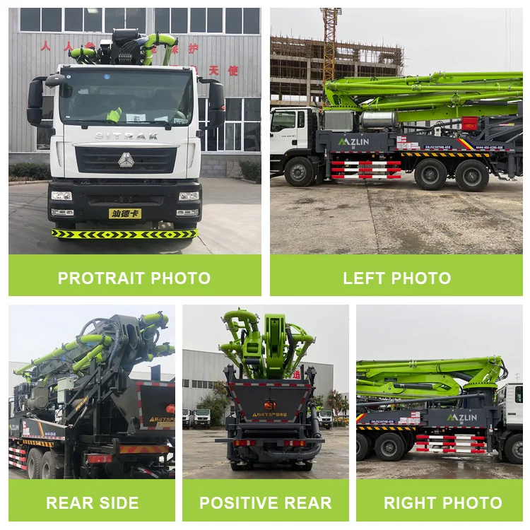 Concrete Machinery 42m Truck Mounted Concrete Boom Pump for Sale Diesel Pump Price Pump Provided 2016 ZLIN5320THB 42M 2001-4000