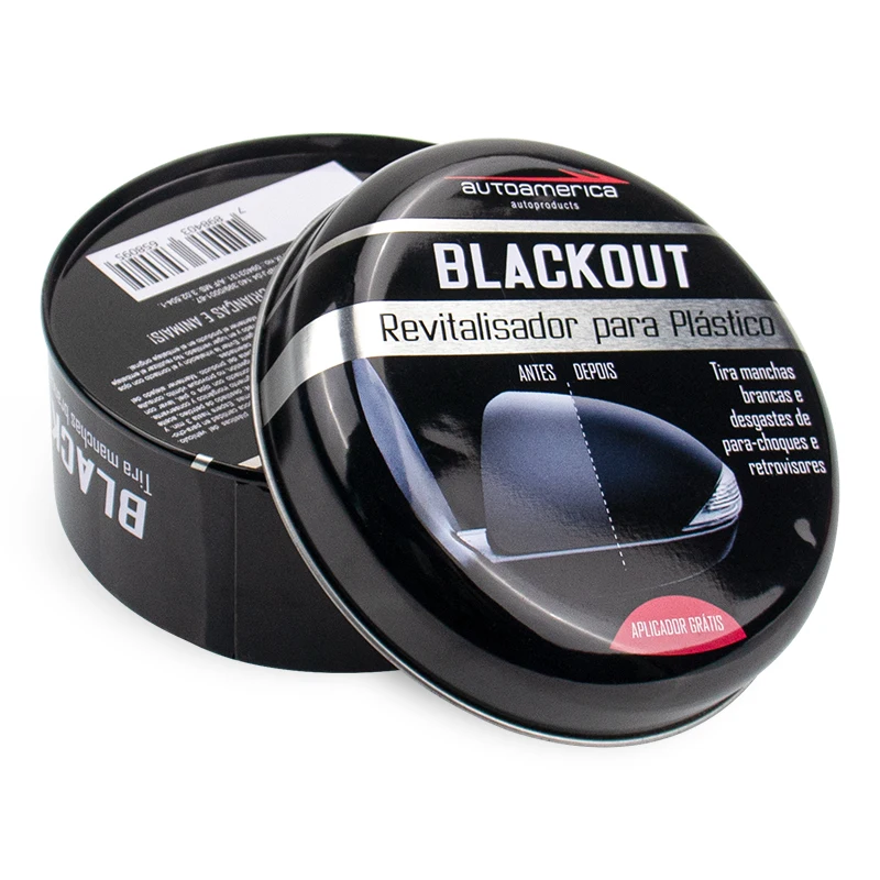 Exquisite round Platinum Wax Tin Pot Metal Can for Car Washing Wax Packing