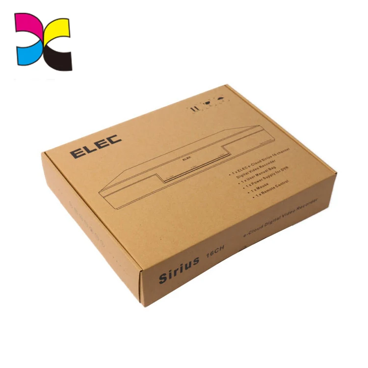 Wholesale cheap customised logo full color print fruit kraft paper corrugated packaging boxes cake box