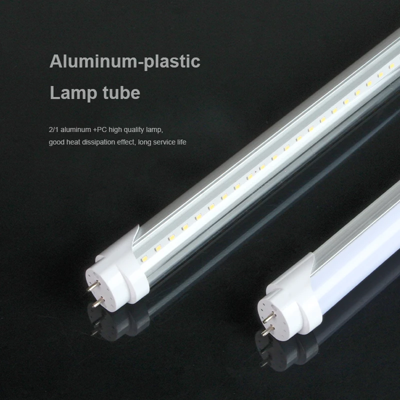 T8 Glass Fluorescent Tube Replacement Lamp tubes High Bright Aluminium Plastic T8 G13 LED Light Tube