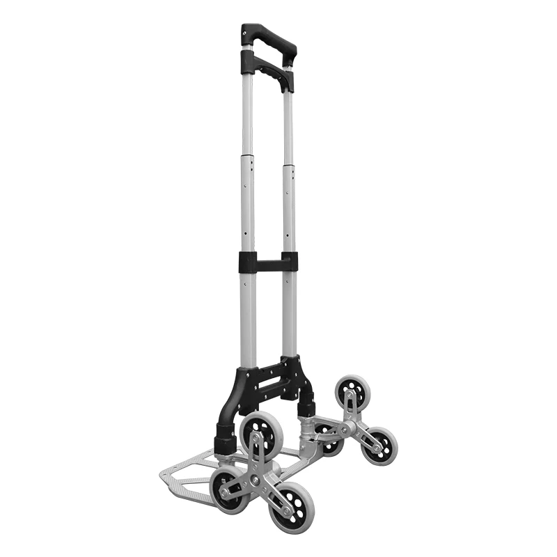 Tianyu Heavy Duty 6 Triangle Wheels Solid Wheel Folding Shopping Pull Climbing Stairs Cart Hand Trolley