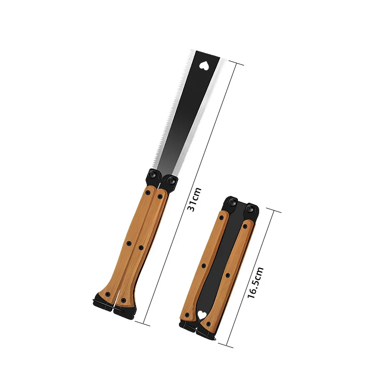 foldable butterfly saw household small handheld felling saw double-sided grinding hand saw