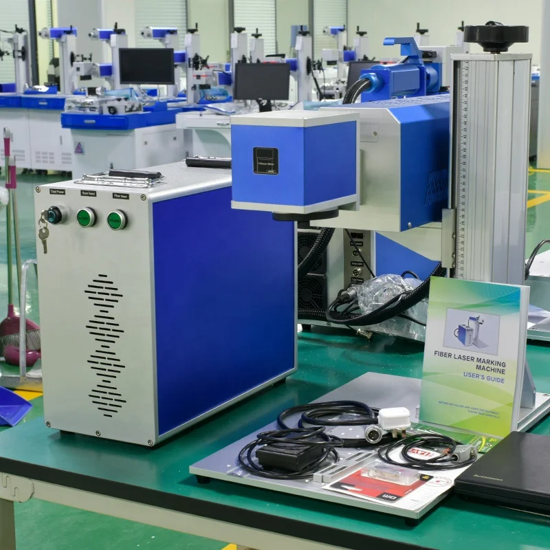 JN QUALITY CNC Split Desk Portable Type 30w 50w 100W Fiber CO2 Laser Marking Machine