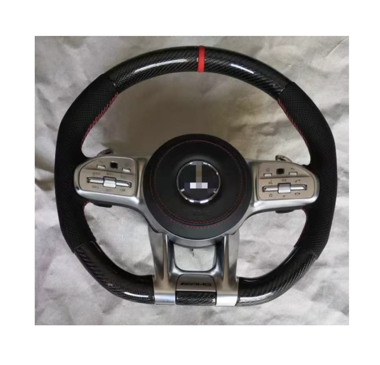 JD AUTO Real Carbon Fiber Steering Wheel for Mercedes Benz AMG W117 W166 W177 W205 W213 W216 LED display carbon fiber steeri