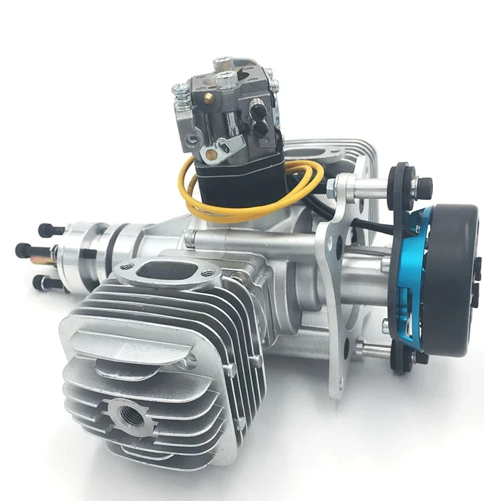 DLE 60CC TWIN UAV ENGINE WITH 14V180W POWER GENERATOR SYSTEM