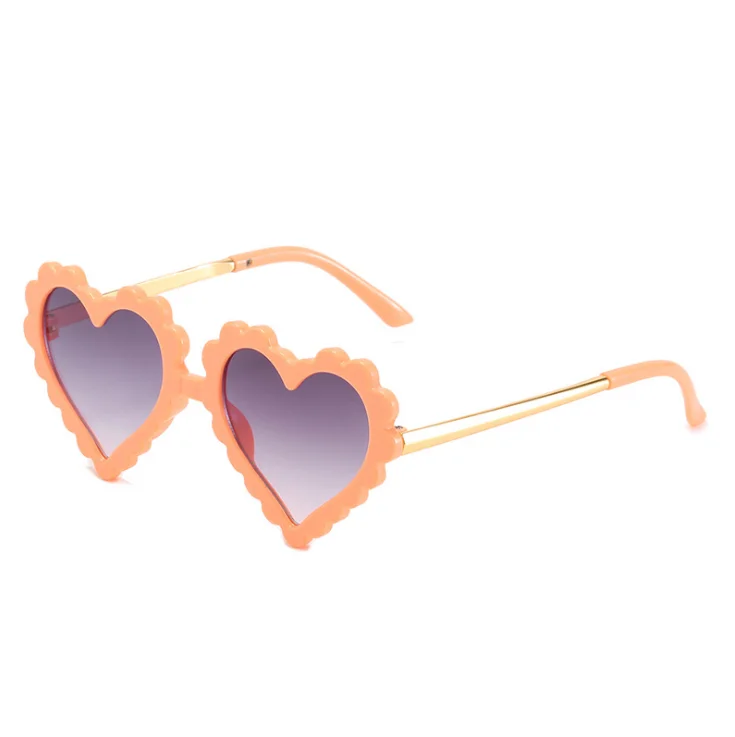 Heart Shaped Sun glasses Cute Outdoor Beach Eyewear  for boys girls Toddler Children Party Photography Kids sunglasses