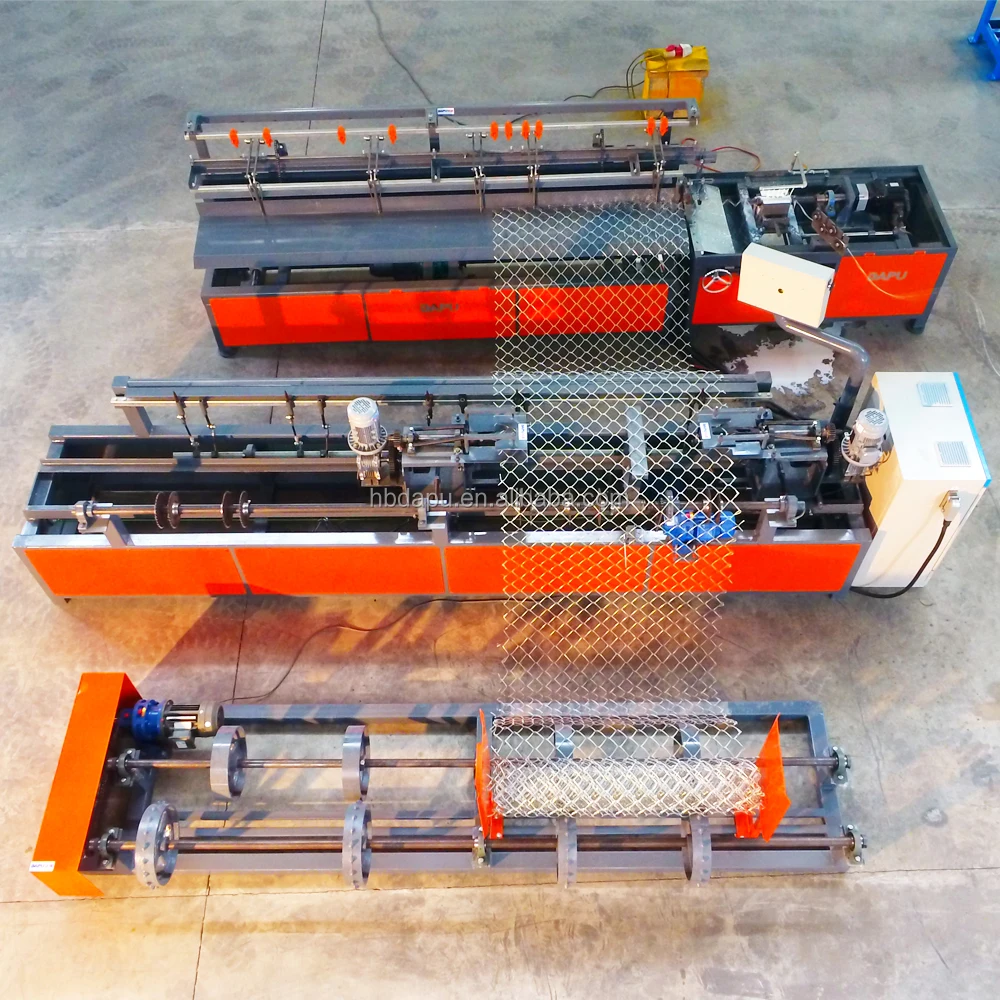 Semi automatic single wire chain link making machine