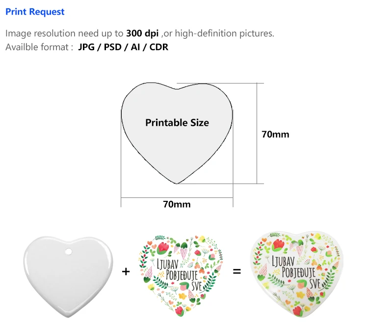 Leadsub White blank sublimation low price ceramic tiles factories in china