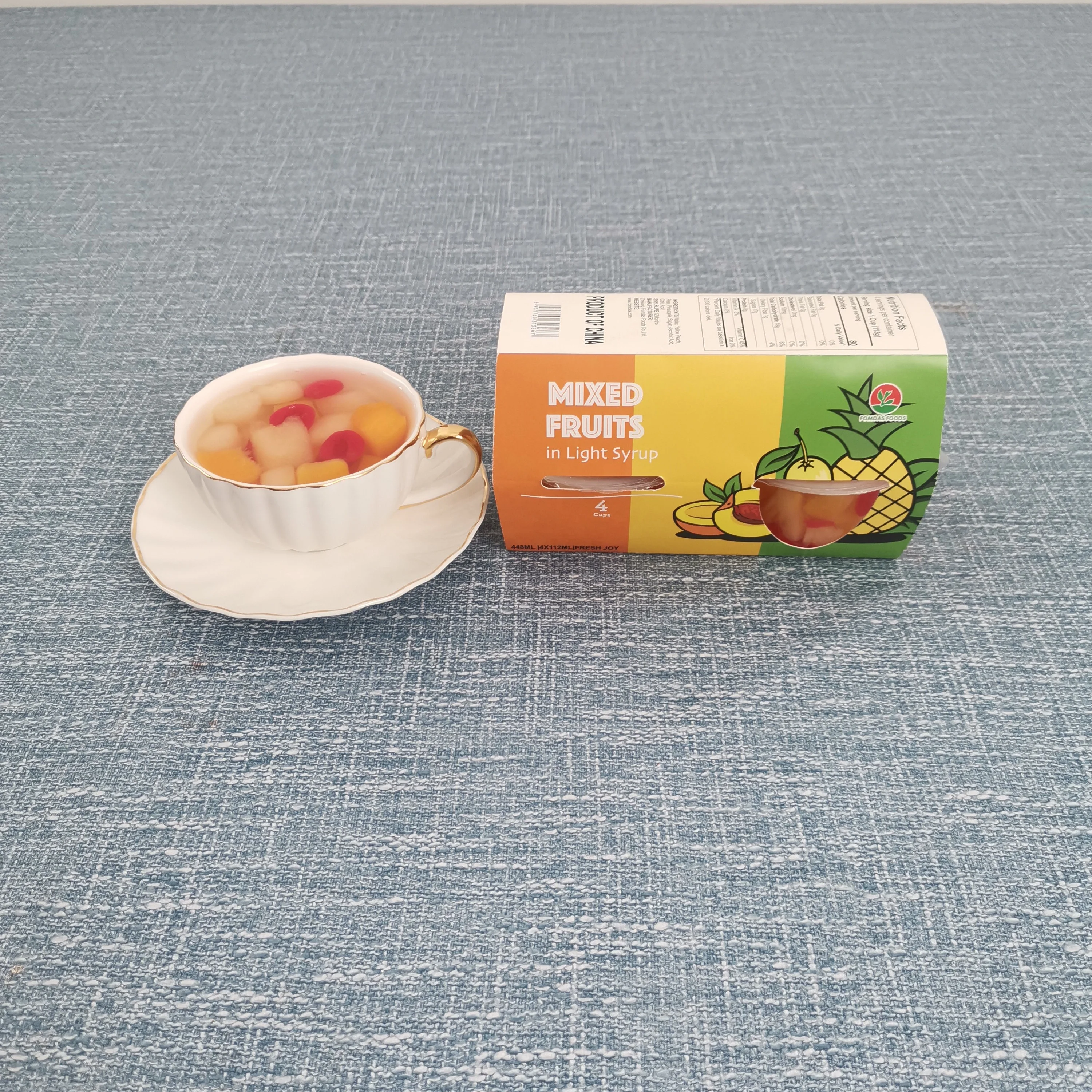 Прямые поставки с фабрики 4 унции/113 г консервы Furit Коктейльные Консервы Смешанные Фрукты в светло-сиропе