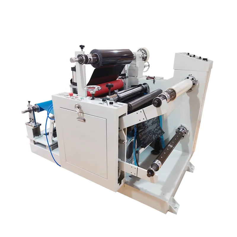 Automatic paper film slitting and rewinding machine