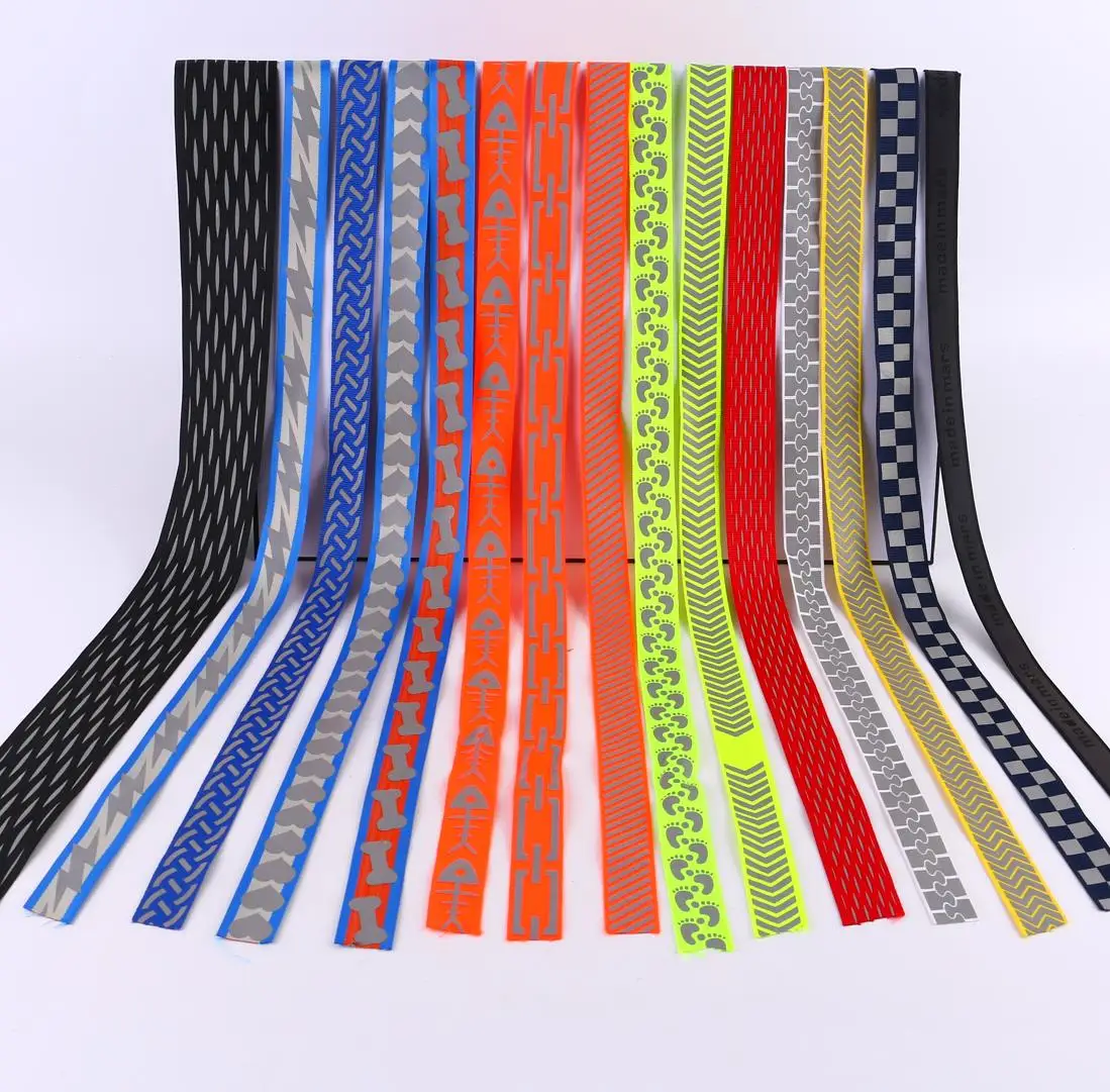 Woven Nylon Ribbon Polyester Seat Belt Webbing Polyester Nylon Reflective Webbing