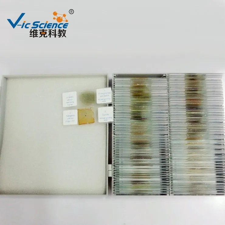 Professional thin section of rocks 24pcs set Microscope prepared slide