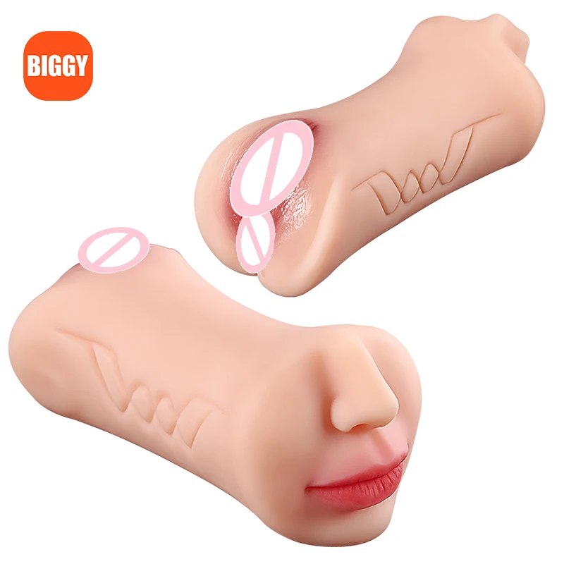 Male masturbation device Biggy private life soft touch feeling easy to clean elastic and odorless realistic oral mas