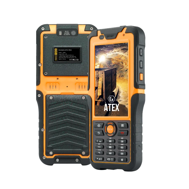 HUGEROCK S50EX cheap ex-proof rugged pda industrial 5 inch handheld Android 500nit 5000mAh uhf Rfid reader 1d 2d Barcode scanner