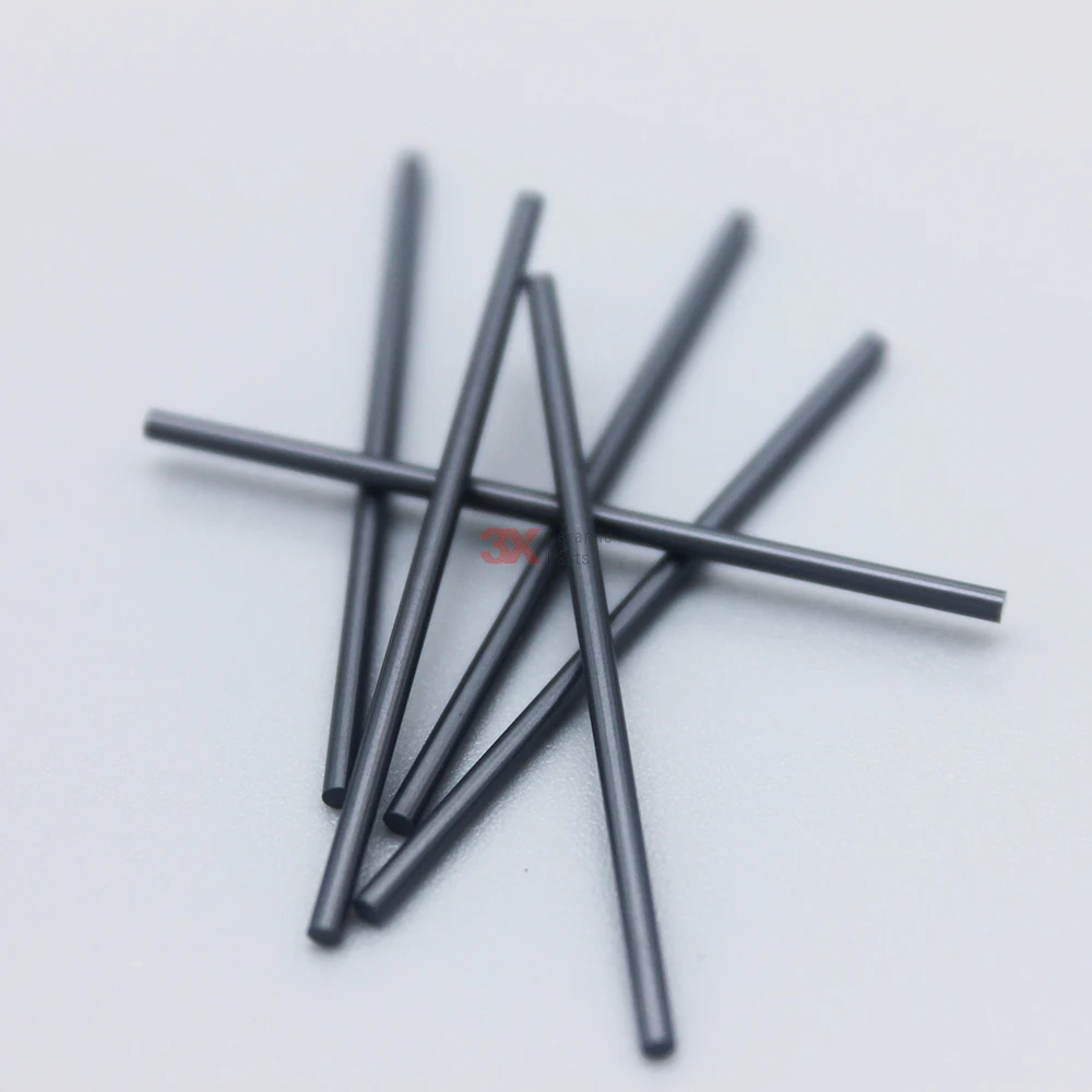 3X Ceramic Parts OEM 1.0 1.5mm Carbide Silicon Nitride Pin Bar Liner Stick Alumina Cylinder Zirconia Shaft Silicon Nitride Rod