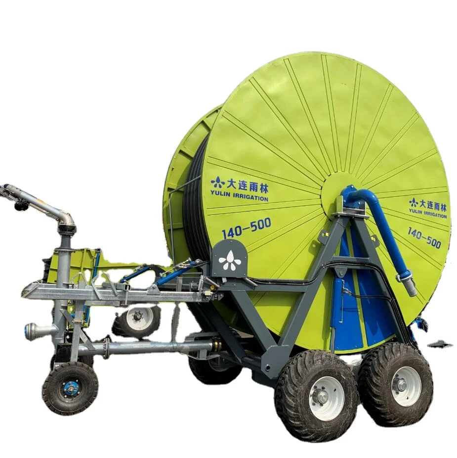 2022 factory sell  high quality  Modern travelling sprinkler  hose reel irrigation machine for sale