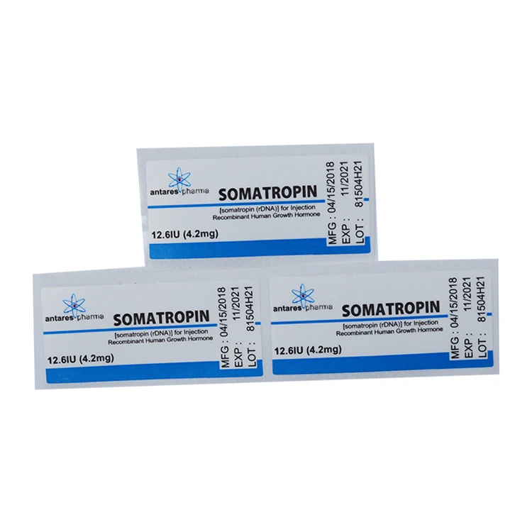 Steroide Powder Pharma Pill Bottle Glass Vials Labels Package Manufacture