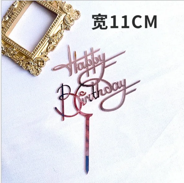 INS popular Happy Birthday letters decorative Cake Topper