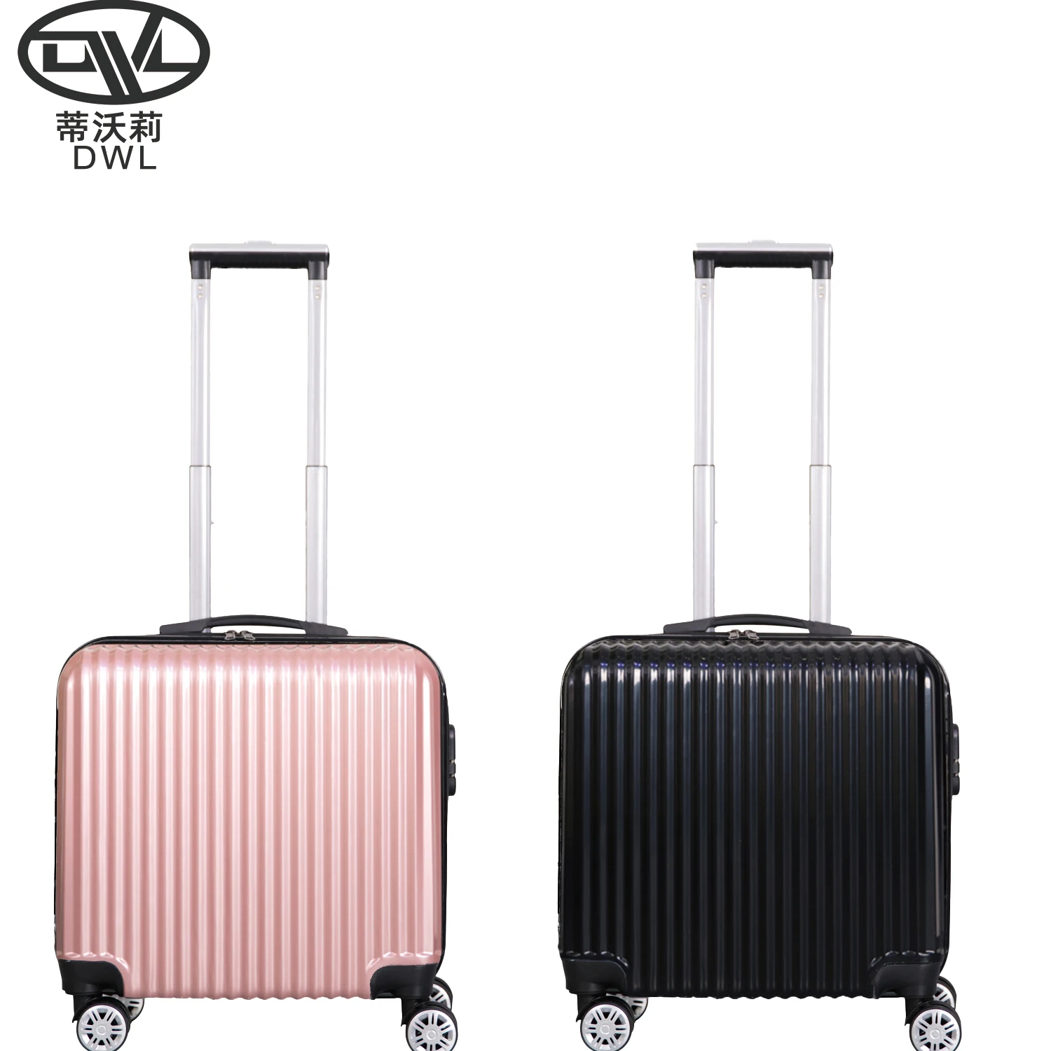 18 Inch PC Lightweight Convenience with Balancing Durability Luggage Carry on size Suitcase Boarding case for Short Travel