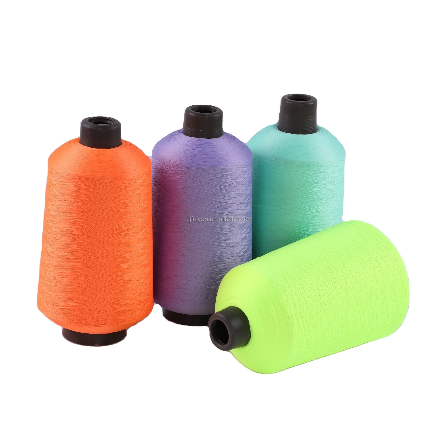 Super soft good color fastness dope dyed colors copy nylon yarn polyester SIM yarn for sock knitting for fly weave