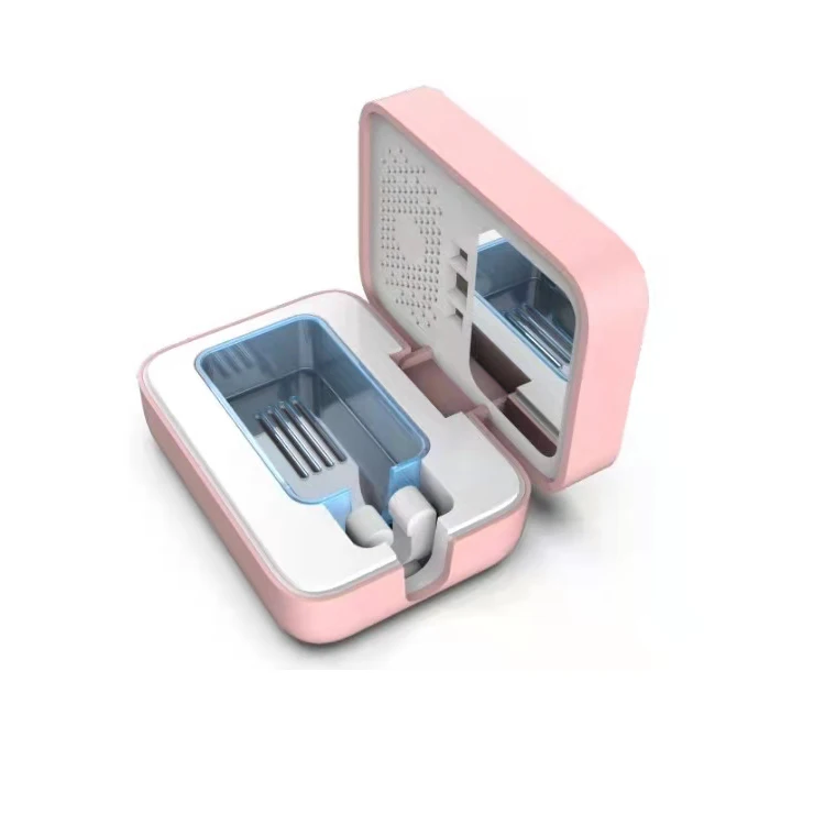 Portable Uvc-Led Toothbrush Sterilizer Holder Uv Led Light Disinfection Box Anti Bacteria With Type-C Charging Sterilizing