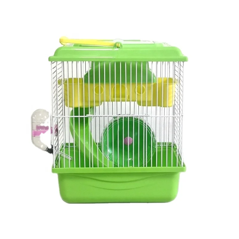 Golden bear cage Double deck deluxe hamster  house cage toy castle Hamster cage