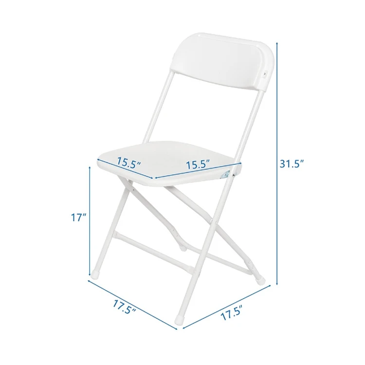 Wholesale Price 10 Pack 650 lb Capacity Premium Event Plastic Folding Chairs For Sale