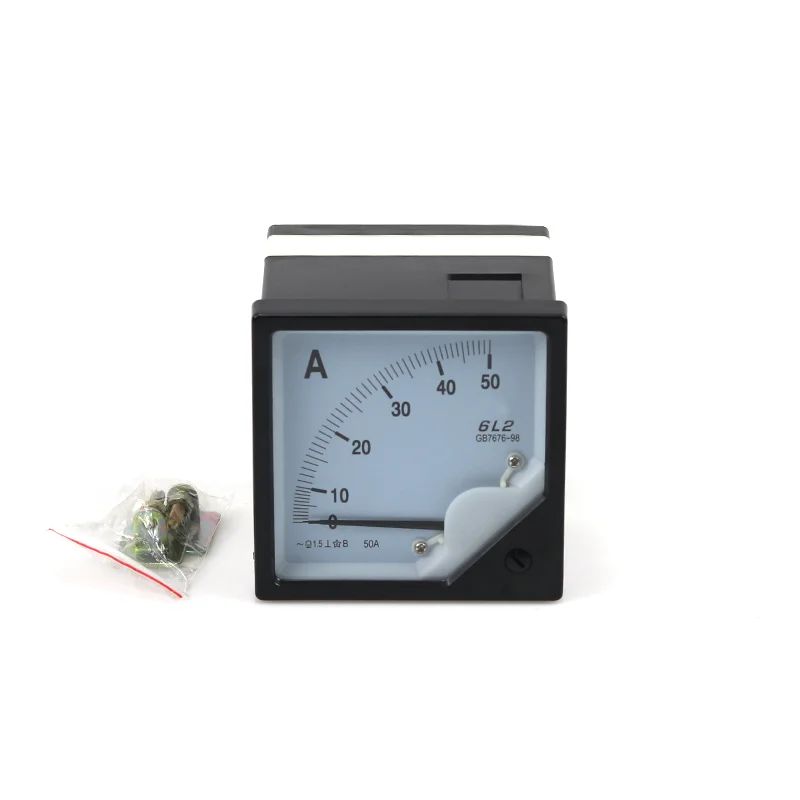 Wholesale Market Voltmeter Analog Panel 80*80 Ampere Meter Ac Dc Ammeter 50A