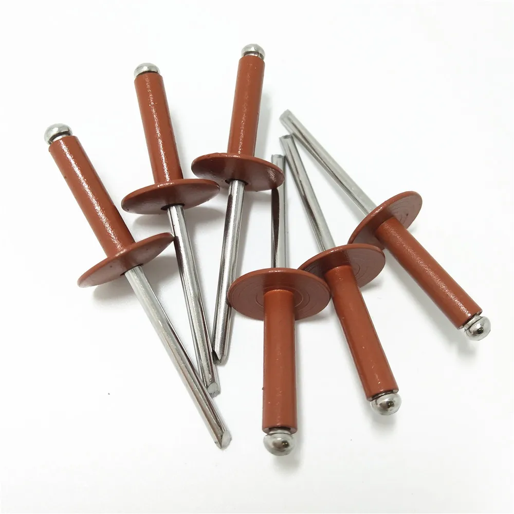 Stainless Steel/Aluminum/Carbon Steel Galvanized Open Type Large Head Dome Head Pop Blind Rivet