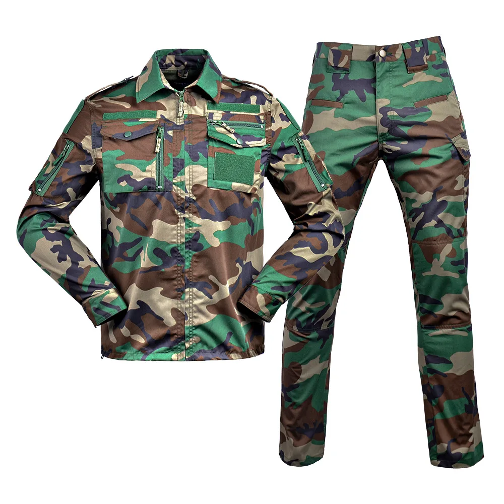 JSJM Light weight Durable 3 color Desert Uniform Combat and Daily Operation Uniform Training Camo Uniform