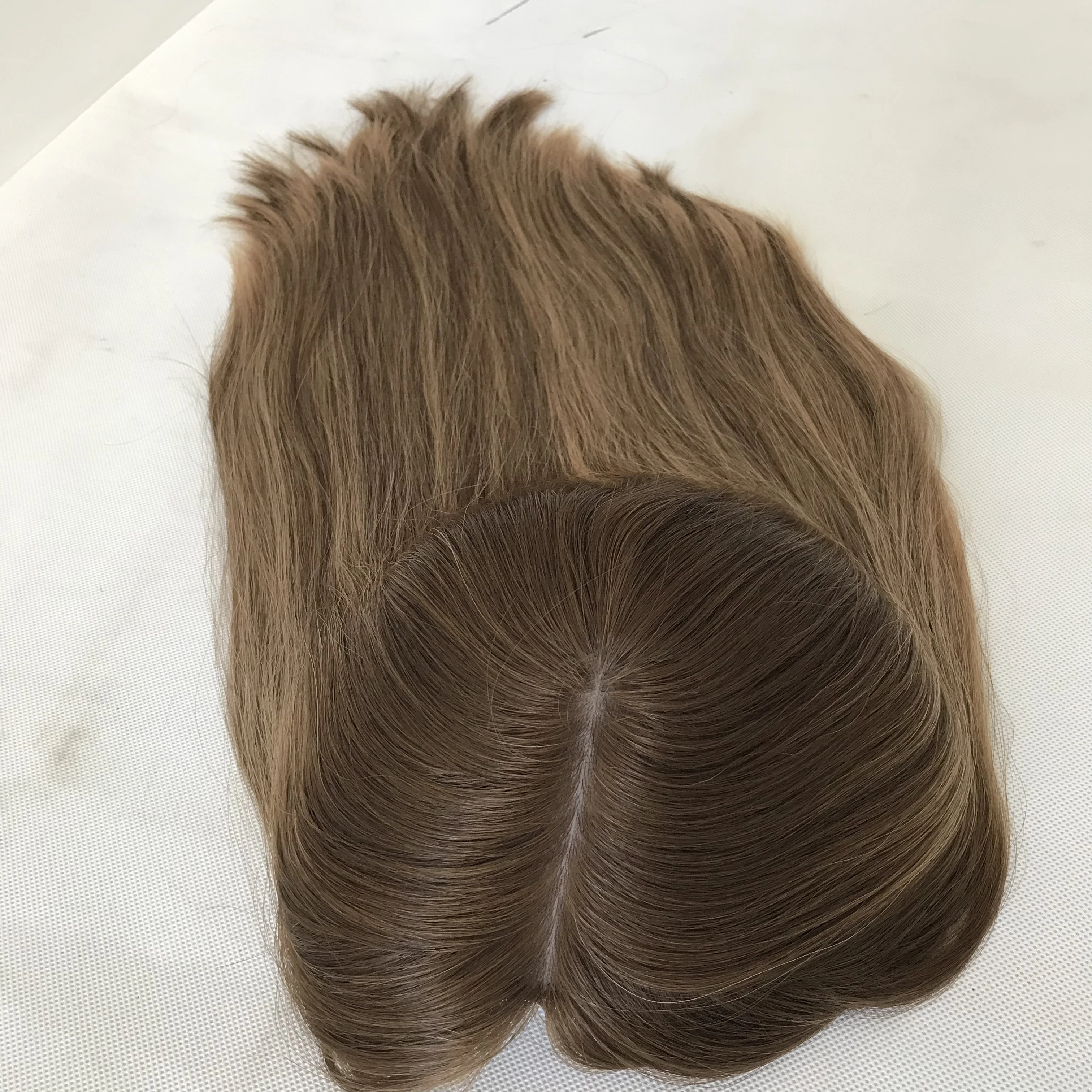 LBW Wig Factory Fast Shipping Virgin Brazilian Human Hair 8*8 Inches Silk Base  Kosher Jewish Topper For Women