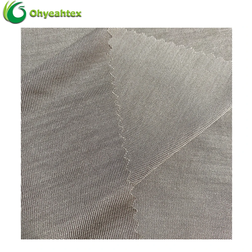 Lightweight Plain Dyed Knitted 100% Viscose Rayon Fabric For