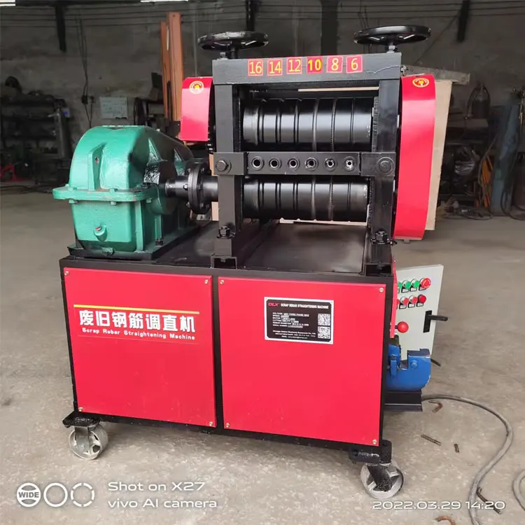 6-16mm Used Rebar Straightening Machine 25mm Scrap Steel Bar Rebar Rod Straightening Machine for Sale