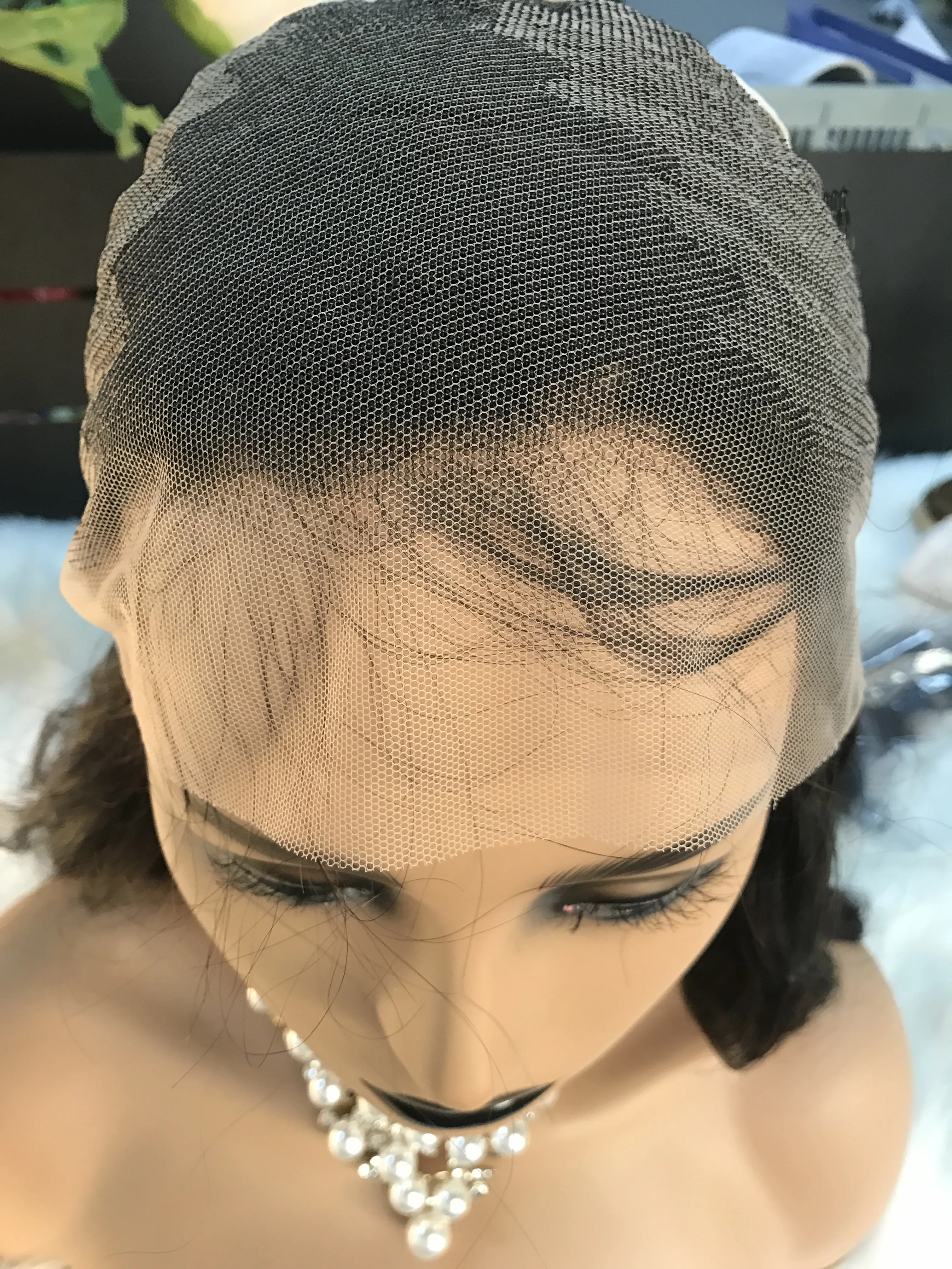 
Hot Selling Wigs For Sale Online Human Hair Medium Brown Lace Baby Hair Front Lace Wig 