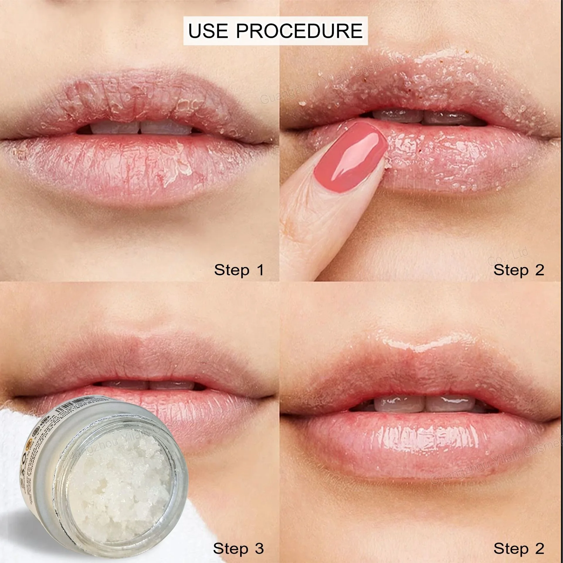 Hot Selling High Quality Lip Scrub Moisturizing Sugar Crystal Lip Mask Factory Wholesale Lip Care Cosmetics OEM/ODM