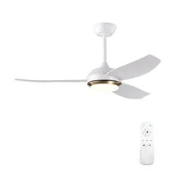 Мотор из чистой меди, 3 цвета, Регулируемый Современный простой потолочный вентилятор со световым пультом дистанционного управления