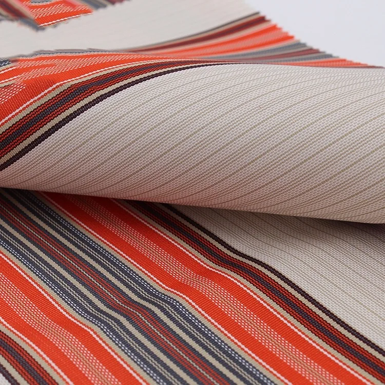 OEM ODM Service Provider white and red stripes awning fabric for canopes and chair