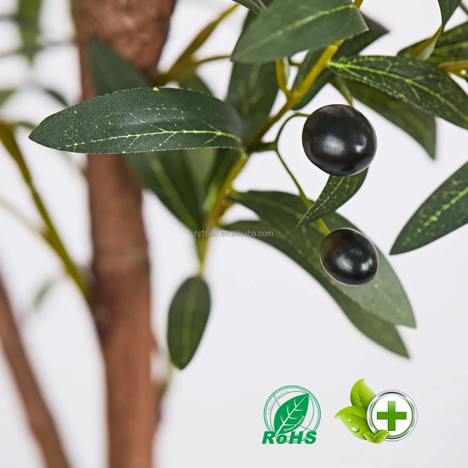 7ft Artificial Olive Tree Indoor Detachable Plastic Trunk Big Faux Olive Tree with Pots for Modern Home Office House Floor Decor