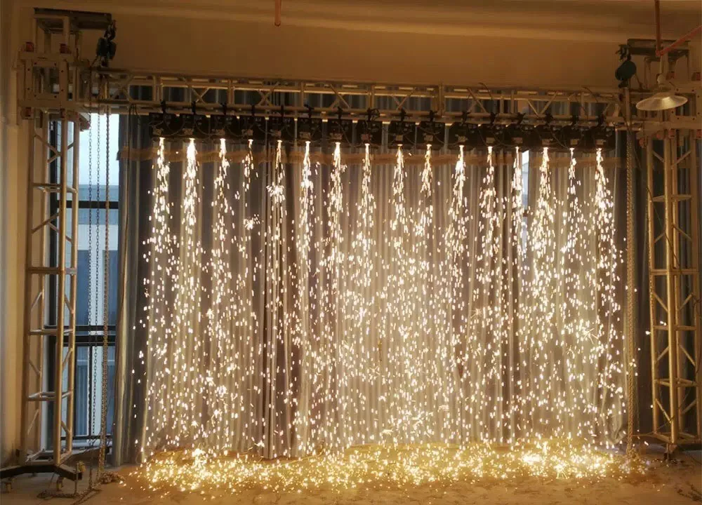 Ice Waterfall Fireworks Spark Machine Cold Pyro Water Fall Cold Spark Machine
