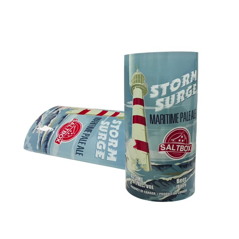 Round plastic bottle tamper seal PETG heat shrink sleeve label for beverage bottle